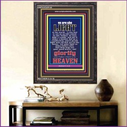 YOU ARE THE LIGHT OF THE WORLD   Bible Scriptures on Forgiveness Frame   (GWFAVOUR144)   "33x45"