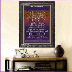 NATIONS SHALL SERVE THEE   Scripture Art Frame   (GWFAVOUR155)   