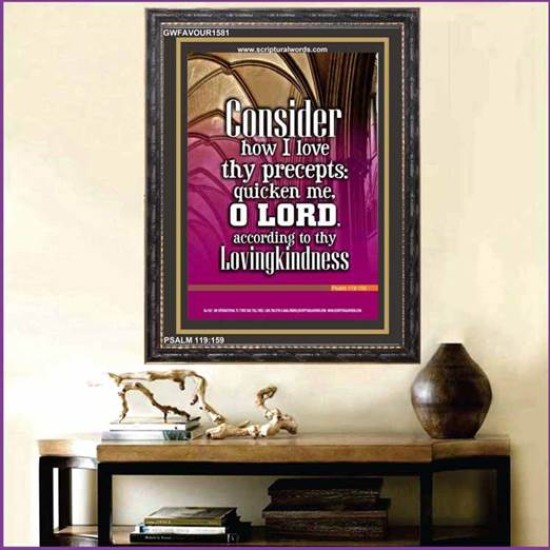 QUICKEN ME O LORD   Bible Verses Poster   (GWFAVOUR1581)   