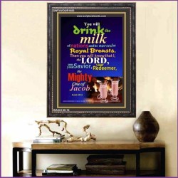 THE MIGHTY ONE OF JACOB   Large Framed Scripture Wall Art   (GWFAVOUR1683)   