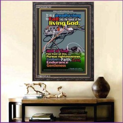 PURSUE RIGHTEOUSNESS   Scripture Wood Framed Signs   (GWFAVOUR1707)   