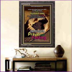 PRAYER AND FASTING   Framed Bible Verse   (GWFAVOUR1739)   