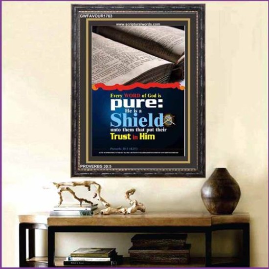 TRUST IN HIM   Scripture Art Frame   (GWFAVOUR1763)   