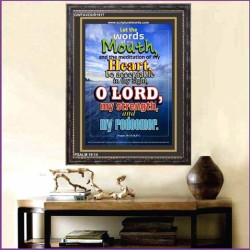 THE WORDS OF MY MOUTH   Bible Verse Frame for Home   (GWFAVOUR1917)   