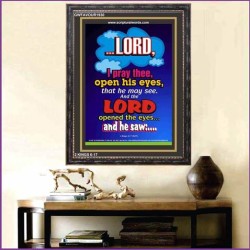 OPEN HIS EYES   Frame Bible Verse Online   (GWFAVOUR1930)   