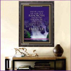 REHOBOTH BE FRUITFUL IN THE LAND   Scripture Art Wooden Frame   (GWFAVOUR210)   