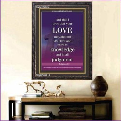 LOVE THE LORD WITH ALL THINE HEART   Contemporary Christian Paintings Acrylic Glass frame   (GWFAVOUR230)   