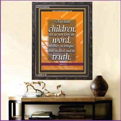 TRUE LOVE   Contemporary Christian Wall Art Acrylic Glass frame   (GWFAVOUR232)   "33x45"