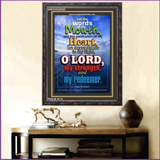 O LORD ANSWER MY PRAYER   Contemporary Christian Art Acrylic Glass Frame   (GWFAVOUR302)   