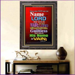 THE NAME OF THE LORD   Framed Scripture Art   (GWFAVOUR3048)   