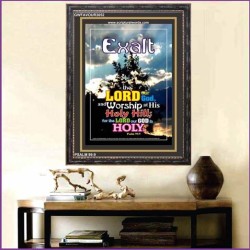 WORSHIP AT HIS HOLY HILL   Framed Bible Verse   (GWFAVOUR3052)   