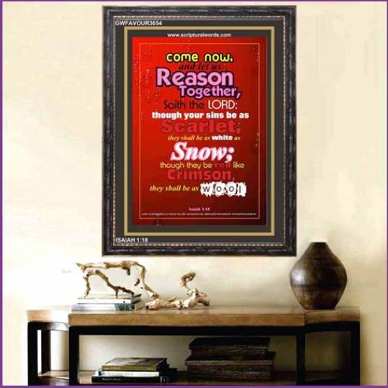 REASON TOGETHER   Bible Verses Poster   (GWFAVOUR3054)   