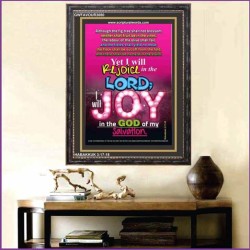 REJOICE IN THE LORD   Contemporary Christian Wall Art Frame   (GWFAVOUR3080)   