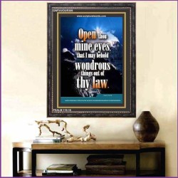 OPEN MY EYES   Framed Bible Verse   (GWFAVOUR309)   