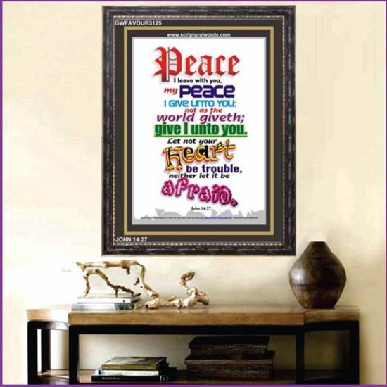 MY PEACE I GIVE UNTO YOU   Contemporary Christian Wall Art Acrylic Glass frame   (GWFAVOUR3125)   