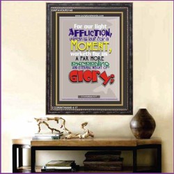 AFFLICTION WHICH IS BUT FOR A MOMENT   Inspirational Wall Art Frame   (GWFAVOUR3148)   
