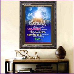 WAY OF LIFE   Biblical Art Acrylic Glass Frame   (GWFAVOUR3307)   "33x45"