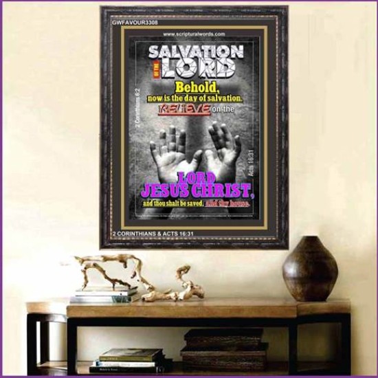 NOW IS THE DAY OF SALVATION   Bible Verse Acrylic Glass Frame   (GWFAVOUR3308)   