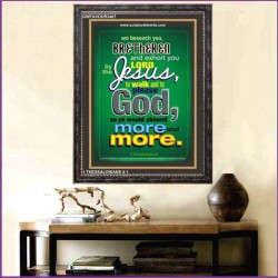 WALK AND TO PLEASE GOD   Printable Bible Verse to Frame   (GWFAVOUR3407)   "33x45"