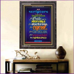 ALL SCRIPTURE   Christian Quote Frame   (GWFAVOUR3495)   