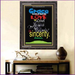 LOVE OUR LORD JESUS CHRIST   Framed Interior Wall Decoration   (GWFAVOUR3654)   