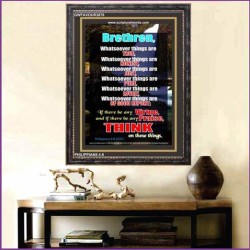 WHATSOEVER THINGS ARE TRUE   Scripture Wood Framed Signs   (GWFAVOUR3878)   "33x45"