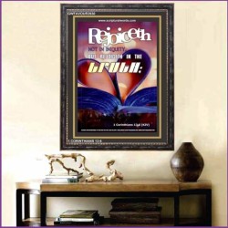 REJOICETH IN THE TRUTH   Bible Verse Wall Art   (GWFAVOUR3930)   