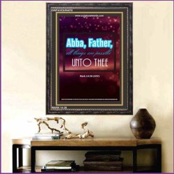 ABBA FATHER   Framed Children Room Wall Decoration   (GWFAVOUR4078)   
