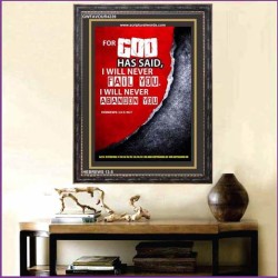 WILL NEVER FAIL YOU   Framed Scripture Dcor   (GWFAVOUR4239)   "33x45"