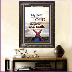 MY HELP COMETH FROM THE LORD   Framed Religious Wall Art    (GWFAVOUR4461)   