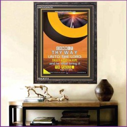 TRUST ALSO IN HIM   Inspirational Bible Verses Framed   (GWFAVOUR4781)   "33x45"