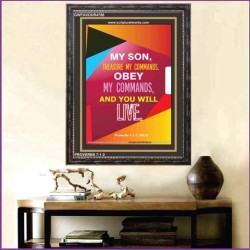 YOU WILL LIVE   Bible Verses Frame for Home   (GWFAVOUR4788)   "33x45"