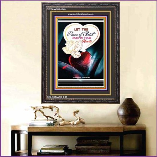 PEACE OF CHRIST   Christian Quotes Framed   (GWFAVOUR4840)   