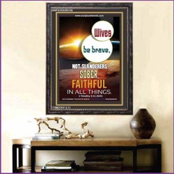 NOT SLANDERERS SOBER FAITHFUL IN ALL THINGS   Bible Scriptures on Forgiveness Acrylic Glass Frame   (GWFAVOUR5139)   