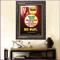 ONE RECEIVETH THE PRIZE    Framed Bible Verses   (GWFAVOUR5148)   