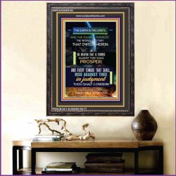 NO WEAPON THAT IS FORMED AGAINST THEE SHALL PROSPER   Bible Verses Frame for Home   (GWFAVOUR5161)   