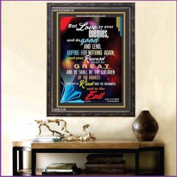 LOVE YE YOUR ENEMIES   Bible Verses Frame for Home Online   (GWFAVOUR5178)   