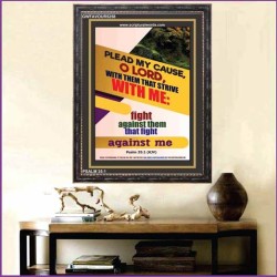 PLEAD MY CAUSE O LORD   Contemporary Christian Wall Art Frame   (GWFAVOUR5258)   