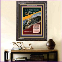 THE PATHS OF THE LORD   Framed Religious Wall Art Acrylic Glass   (GWFAVOUR5277)   