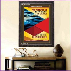 THE TROUBLES OF MY HEART   Scripture Art Prints   (GWFAVOUR5283)   