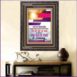 WATCH THEREFORE   Christian Framed Wall Art   (GWFAVOUR5434)   "33x45"