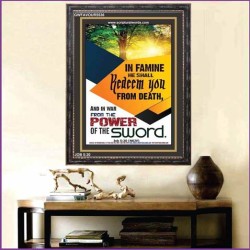 POWER OF THE SWORD   Bible Verse Acrylic Glass Frame   (GWFAVOUR5536)   