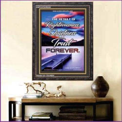 QUITENESS AND TRUST   Inspirational Wall Art Wooden Frame   (GWFAVOUR6383)   