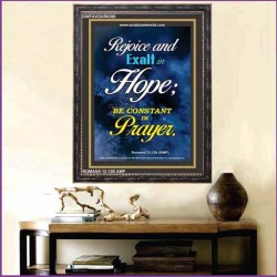 REJOICE AND EXALT IN HOPE   Framed Bible Verses   (GWFAVOUR6399)   