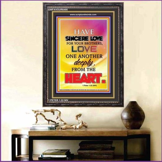 LOVE ONE ANOTHER   Bible Verses Wall Art   (GWFAVOUR6495)   