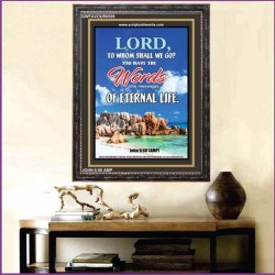 WORDS OF ETERNAL LIFE   Biblical Art Acrylic Glass Frame    (GWFAVOUR6559)   "33x45"