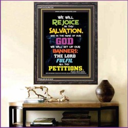 REJOICE IN THY SALVATION   Bible Verse Frame Art Prints   (GWFAVOUR6725)   