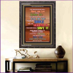 WHAT SHALL IT PROFIT A MAN   Frame Scriptures Dcor   (GWFAVOUR6741)   "33x45"