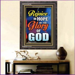 REJOICE IN HOPE   Scripture Wooden Frame Signs   (GWFAVOUR6758)   