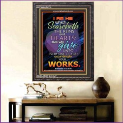 ACCORDING TO YOUR WORKS   Frame Bible Verse   (GWFAVOUR6778)   "33x45"